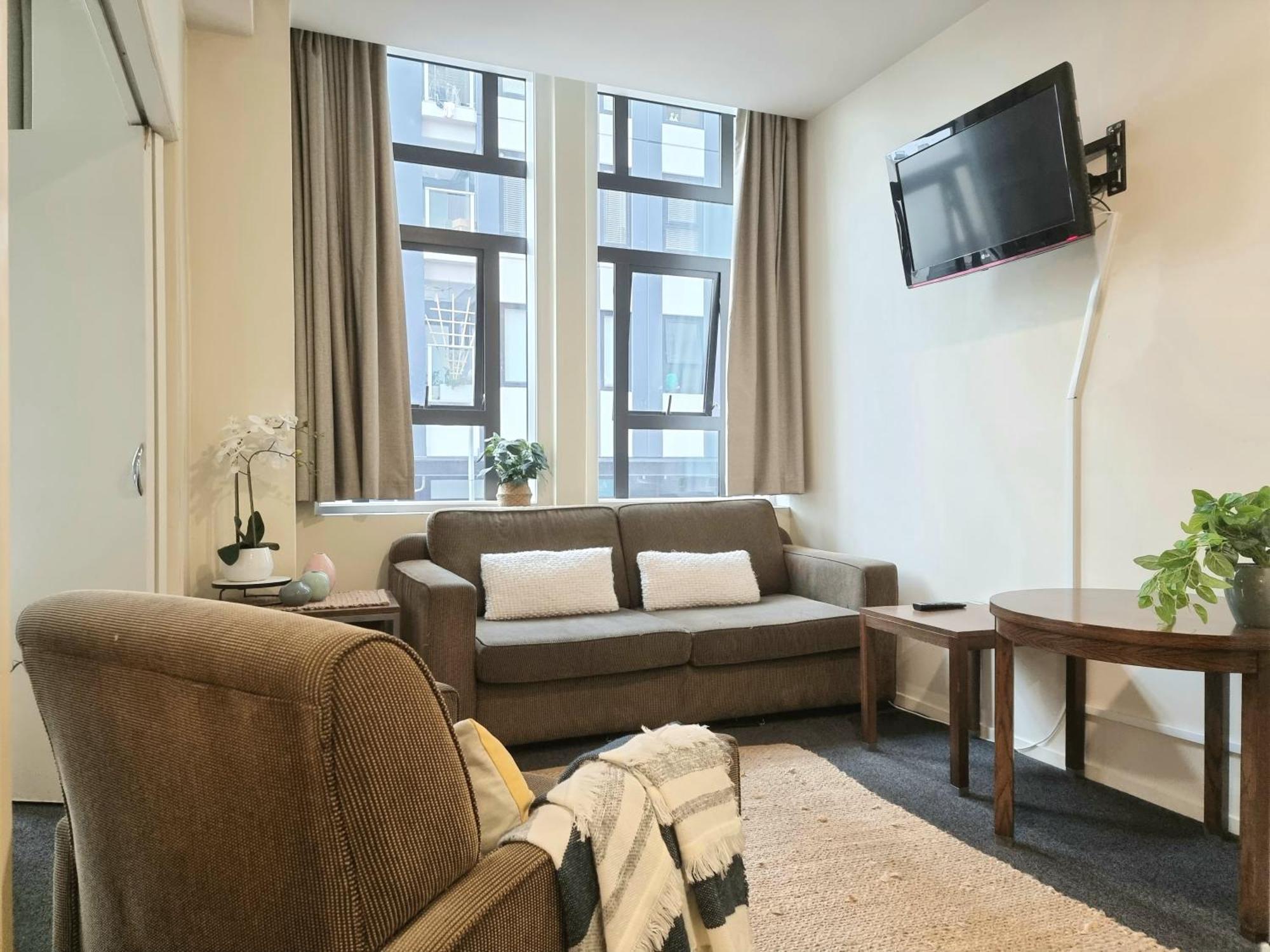 Urban Deco Apartment On Queen Street Auckland Habitación foto